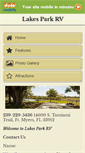 Mobile Screenshot of lakesparkrv.com