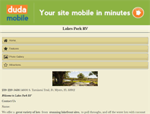 Tablet Screenshot of lakesparkrv.com
